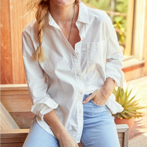 New Outerknown button down shirt oversized boho - Picture 5 of 13